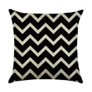 Axyaa Abstract Geometry Linen Pillowcase 45*45cm Square Home Sofa Decor Cover