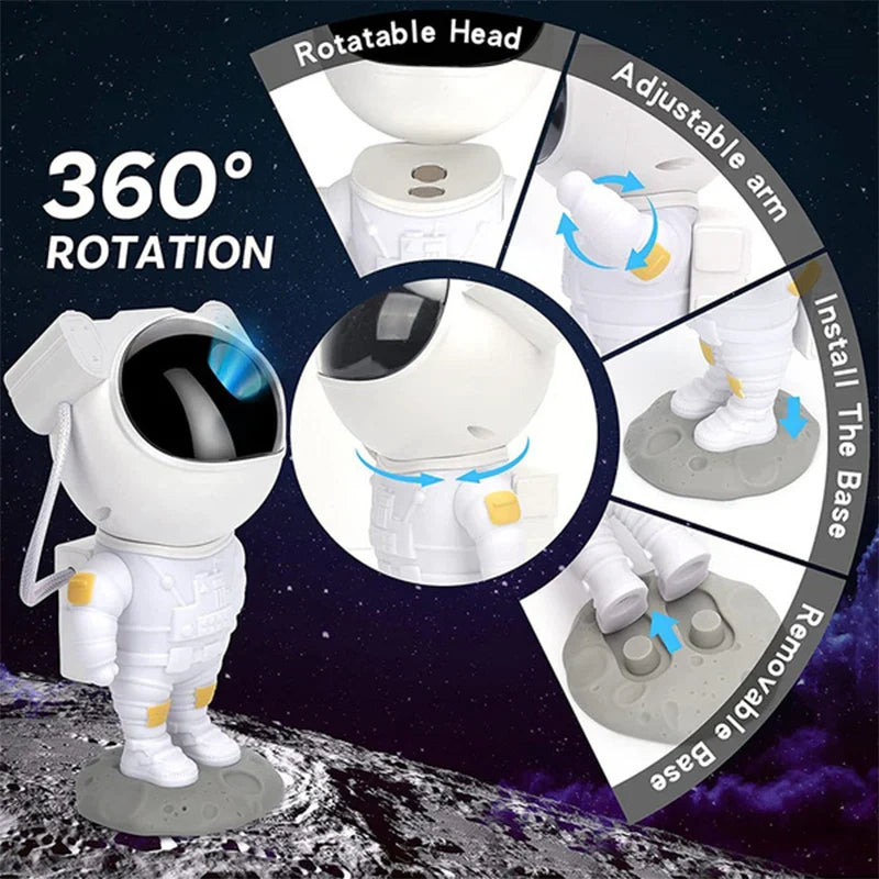 Axyaa Astronaut Galaxy Star Night Light Projector for Kids Bedroom