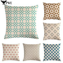 Axyaa Geometric Linen Pillowcase for Stylish Home Decor