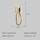 Axyaa Gold Steel LED Pendant Light for Home Decor & Stairs