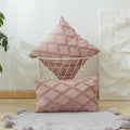 Axyaa Boho Plush Faux Wool Pillow Covers for Luxe Sofa Decor