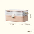 Axyaa Nail Polish Organizer - Lockable Container for Art, Crafts, Cosmetics, and More