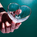 Axyaa Heart-shaped Glass Salad Bowl - European Light Luxury Design