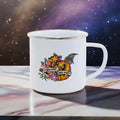 Axyaa Halloween Dwarf Pumpkin Enamel Mug: Holiday Gift, Cute Drinkware