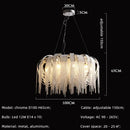 Axyaa Tassel Led Pendant Light Chrome Gold Lustre Indoor Lamp