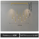 Axyaa LED Chandelier for Dining Room - Modern Energy Saving Pendant Lighting