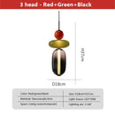Axyaa Nordic Stained Glass LED Chandeliers for Home & Restaurant Decor