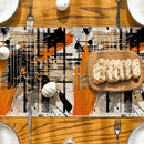 Geometric Lines Table Runner for Home Decor by Axyaa