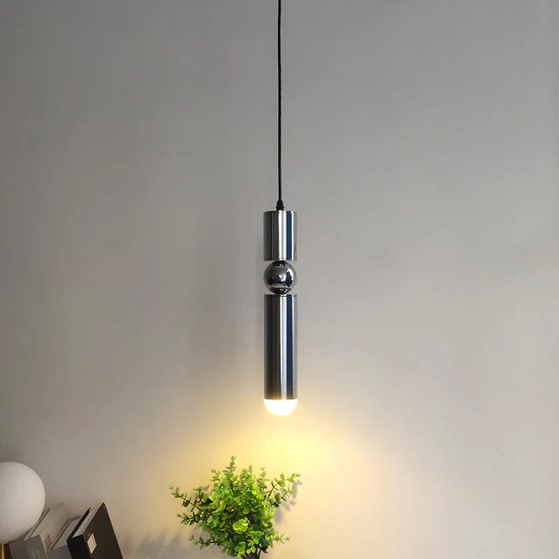 Axya Brass Pendant Light: Modern LED Minimalist Nordic Bar Small Hang Lamp