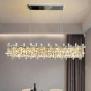 Axyaa Crystal Chandelier Stair Pendant Lamp Living Room Pendant Lights Home Interior Lighting