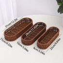 Axyaa Oval Rattan Storage Basket for Home & Picnic - Desk Decor, Bread Plate
