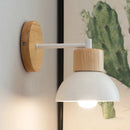 Axyaa Nordic Wood LED Wall Lamp for Home Decor