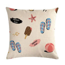 Nordic Cartoon Animal Print Linen Pillowcase for Axyaa Brand