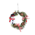 Axyaa Mini Christmas Wreath Ornament Set for Festive Decor