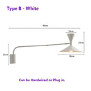Axyaa Industrial Long Wall Sconce Marseille Lamp for Bedroom and Living Room