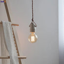 Axyaa Ceramic LED Pendant Lamp: Industrial Loft Vintage Style Hanging Light