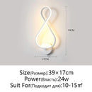 Axyaa Modern Minimalist LED Wall Lamp for Bedroom and Living Room Lighting