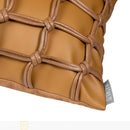 Axyaa Minimalist Woven Leather Cushion & Pillow Set