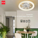 Axyaa LED Ceiling Fan Light: Remote Control, Infinite Dimming, Adjustable Wind Speed