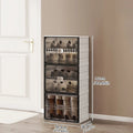 Axyaa Shoe Cabinet: Large Space-Saving Shoe Rack for Sneakers/Boots, Collapsible Organizer