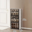 Axyaa Shoe Cabinet: Large Space-Saving Shoe Rack for Sneakers/Boots, Collapsible Organizer