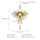 Axyaa Modern Metal Pendant Lights LED Chandelier for Luxury Home Decor