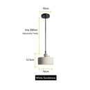 Axyaa Terrazzo LED Cement Horn Chandelier & Bedside Lamp Set