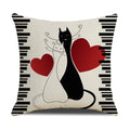 Axyaa Cat Print Cushion Cover for Stylish Home Decor and Comfort