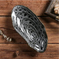 Axyaa Ceramic Sushi Sashimi Plate Set for Japanese Restaurant, Hotel - Cold Dish, Oyster Shell, Cuttle Fish