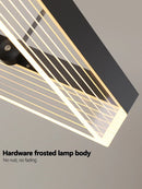 Axyaa Square Modern Chandelier: Nordic Minimalist Indoor Ceiling Lamp