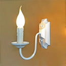 Axyaa Vintage Iron Wall Lamp E14 Candle Light Sconce for Bedroom Balcony Lighting