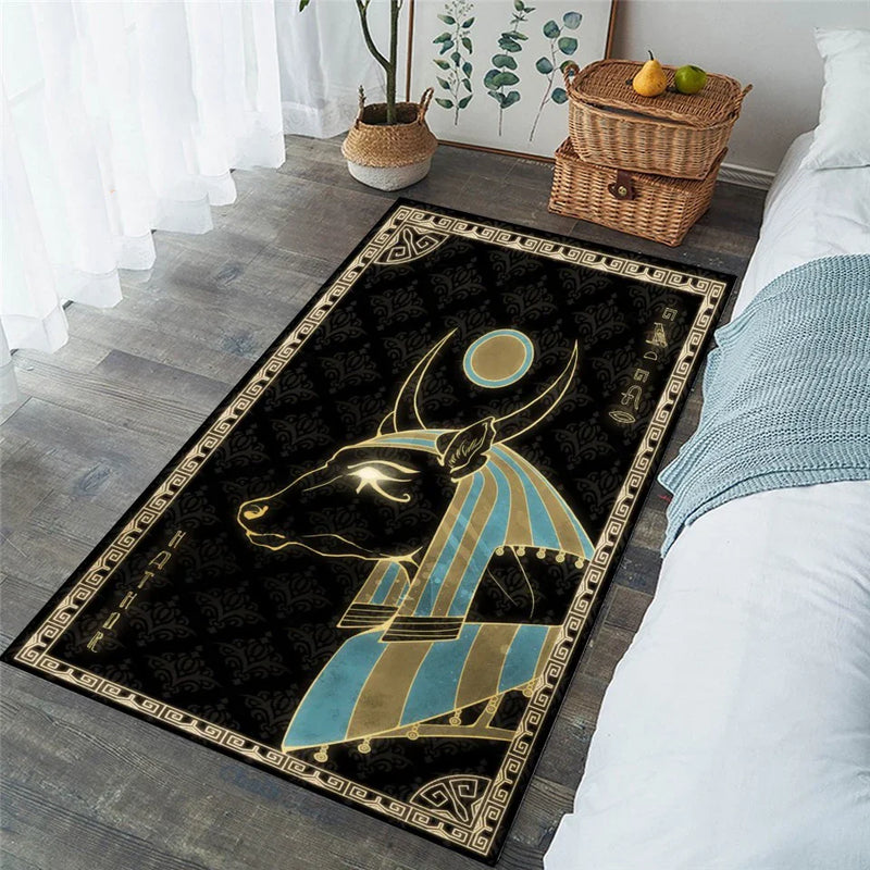 Egyptian Gods Inspired Rugs for Stylish Home Decor by Axyaa