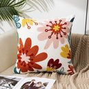 Axyaa Floral Pop Cushion Cover: Wild Daisy Design for Home Decor, Cotton Pillowcase for Sofa Bed