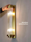 Axyaa Crystal Wall Sconce - Elegant Home Decor Lighting Solution
