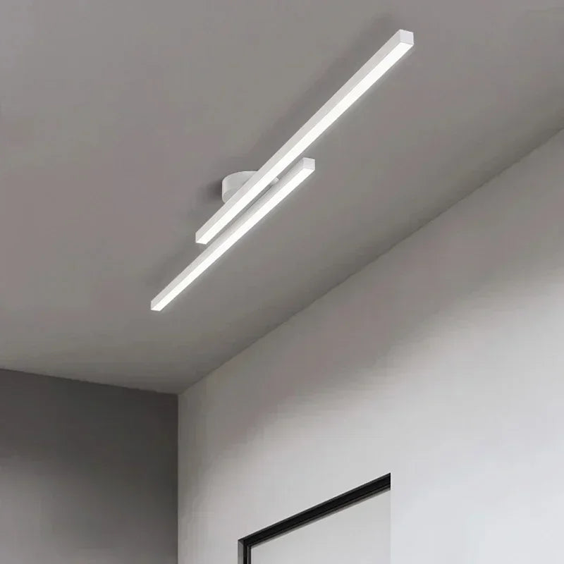 Axyaa Black Gold LED Ceiling Light 60/80cm Modern Living Room Bedroom Decor Lighting