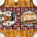 Snowflake Table Runner by Axyaa: Festive Decor for Holiday Party and Dining Room