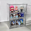 Clear Acrylic Doll Storage Display Case Organizer by Axyaa