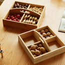 Axyaa Chinese Style Dried Fruit Box Snack Plate Melon Seed Solid Wood Gift Box