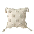 Axyaa Embroidered Geometry Tassel Pillow Cover for Stylish Home Decor