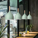 Axyaa Wooden Pendant Light: Modern Industrial Nordic Kitchen Dining Room Living Room Decor