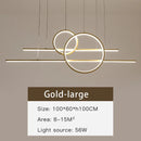 Axyaa Dimmable LED Chandelier for Kitchen Island & Dining, Minimalist Design