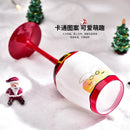Axya Festive Glass Tree Wine Cup - Handdrawn Christmas Goblet