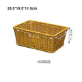 Axyaa Rattan Wicker Serving Baskets - 10 Styles, Multicolor Handwoven Restaurant Display