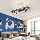 Axya Skateboard Ceiling Lights: Modern Nordic Children's Room Decor Lamps