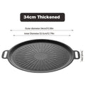 Axyaa Non Stick BBQ Grill Pan: Korean Barbecue Roasting Plate & Camping Cookware