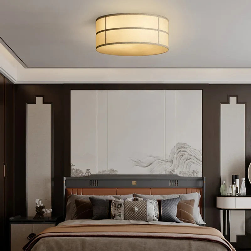 Axyaa Wabi Sabi Fabric Ceiling Chandelier for Home and Hospitality Settings