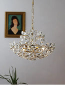 Axyaa Modern Flower Chandeliers Crystal Pendant Lamps for Home Decor