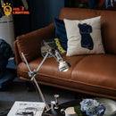 Axyaa Vintage Aluminum Swing Arm Table Lamp LED E14 Retro Desk Light