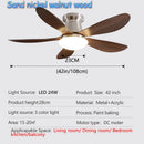 Axyaa Ceiling Fan Light Remote Control Small Living Room Dining Room 110V 220V