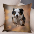 Axyaa Australian Shepherd Pillow Cover - Cute Dog Animal Cushion